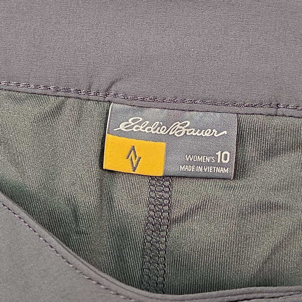 Eddie Bauer Adventurer 2.0 Skort Skirt Womens 10 Gray Stretch Performance Hiking - Picture 3 of 15